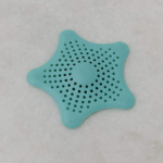 023014 276 starfish hair catcher, tub drain hair catcher, surf blue, 15.9 x 15.9 x 1.3 cm