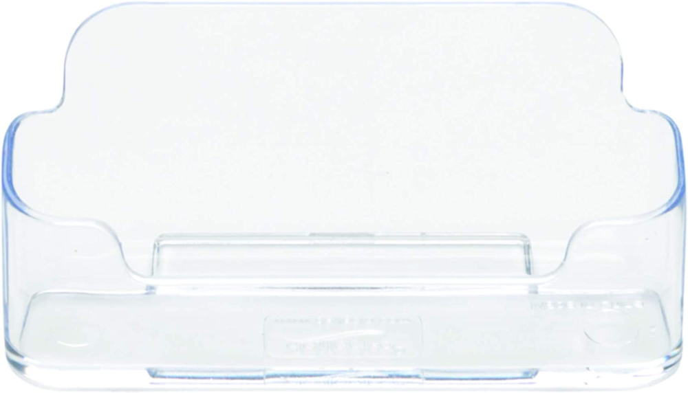 single pocket desktop business card holder clear