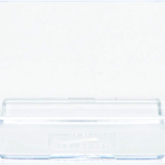 single pocket desktop business card holder clear