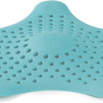 023014 276 starfish hair catcher, tub drain hair catcher, surf blue, 15.9 x 15.9 x 1.3 cm