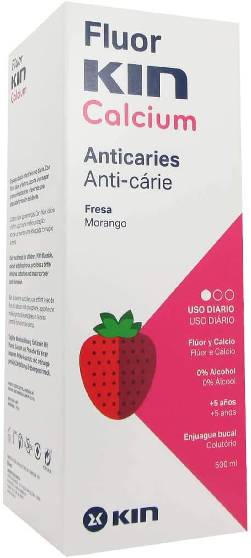 calcium mouthwash ~ strawberry flavour for children 500ml