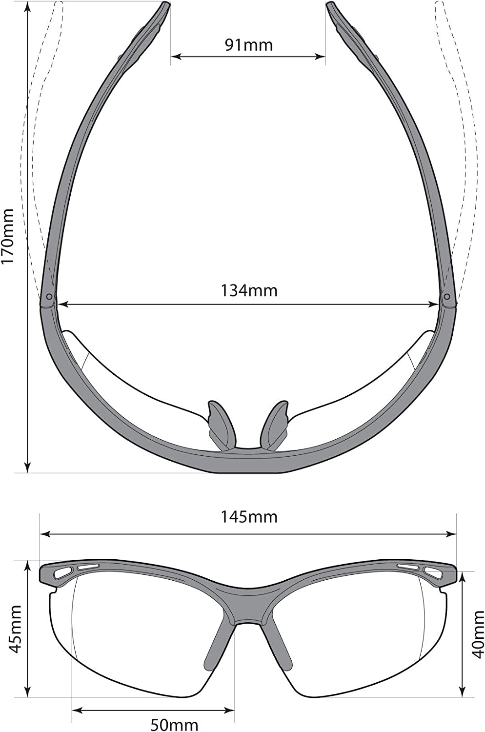 'constructor' safety readers (clear +2.0 dioptre) full lens reading safety glasses ukca & ce en166f certified wraparound style includes safety cord with headstop + uv400 anti fog coated lens