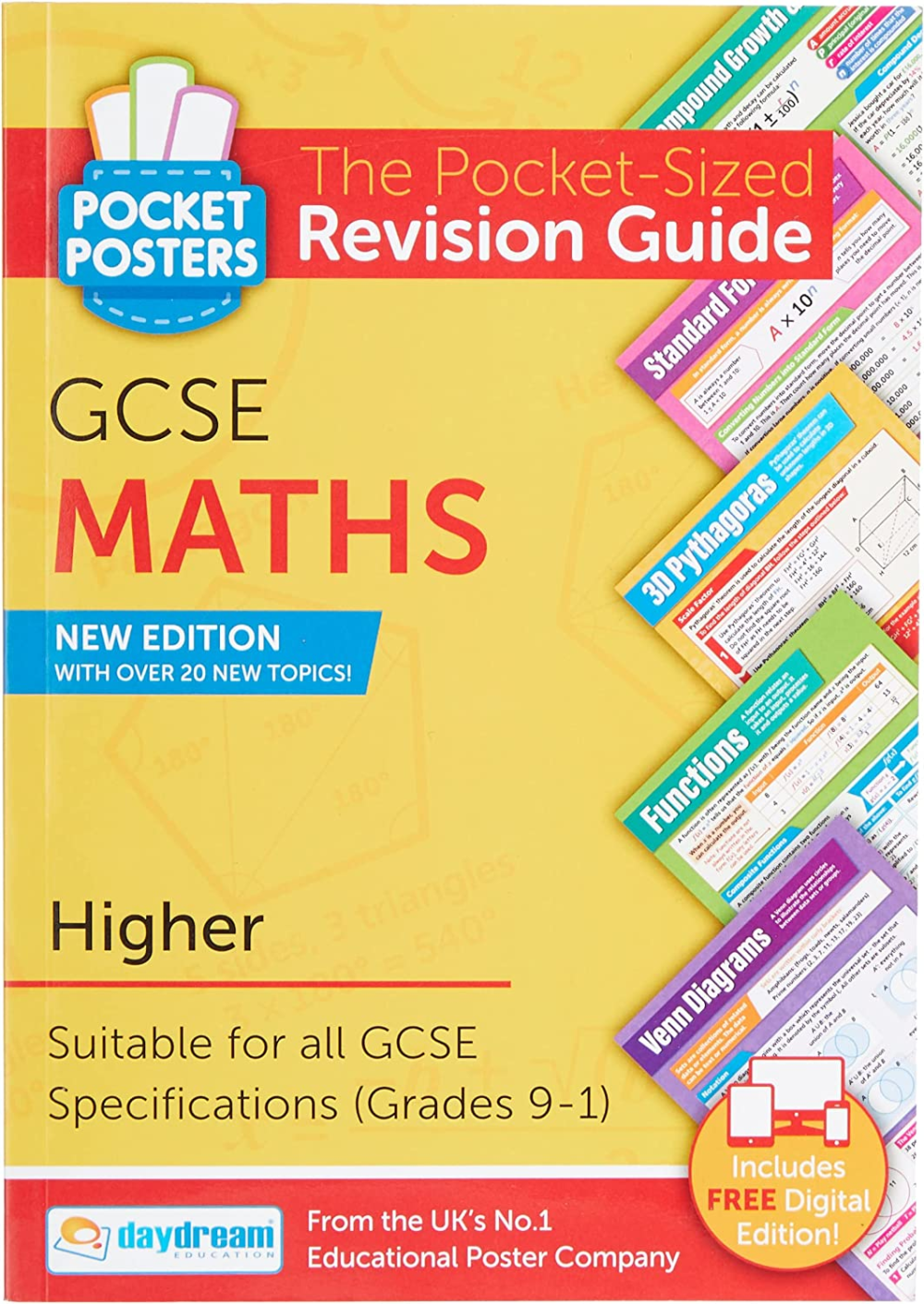 gcse maths (higher) | pocket posters: the pocket sized maths revision guide | gcse specification | free digital edition for computers, phones and tablets with over 1,000 assessment questions!