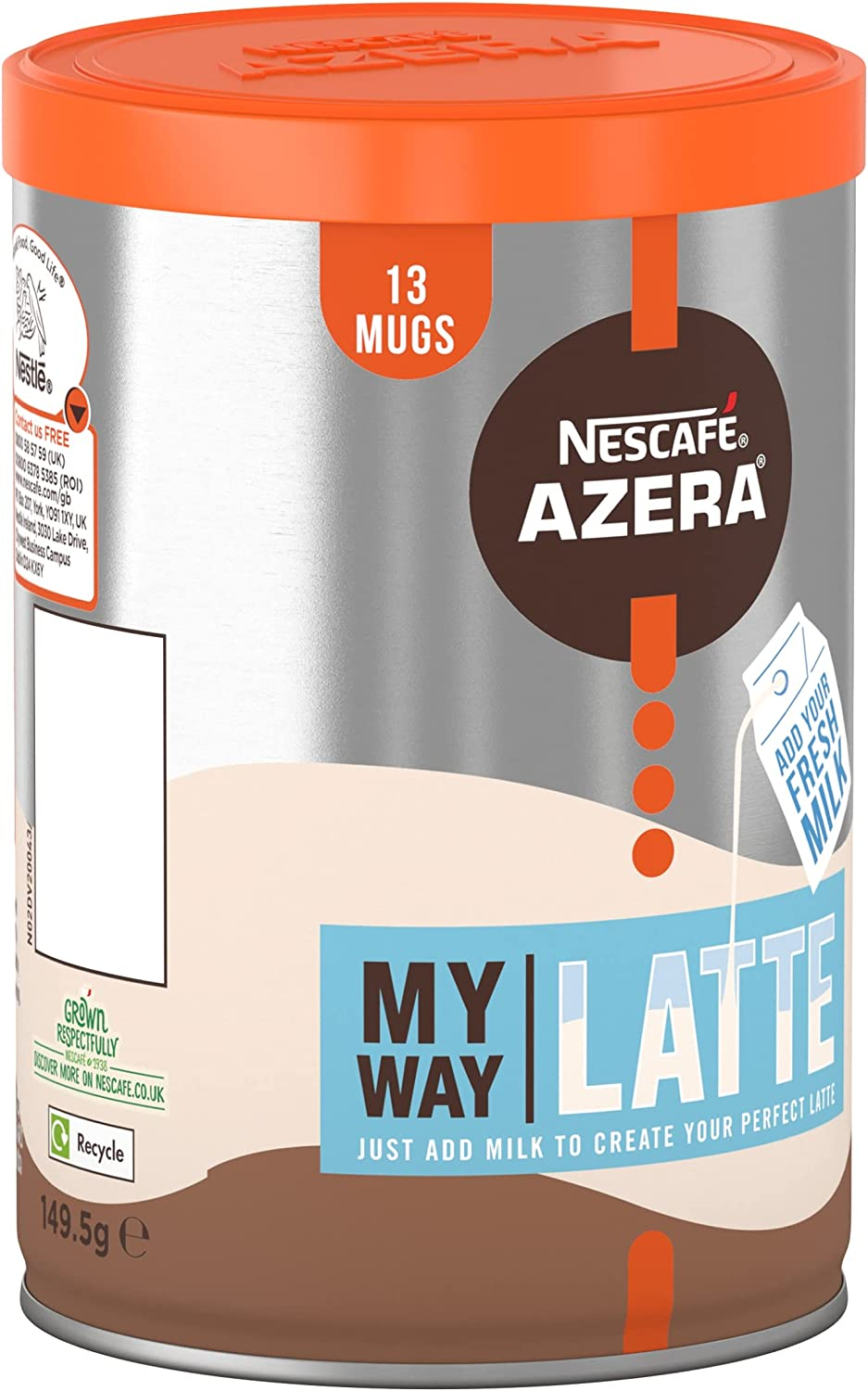 nescafé azera my way latte, 149.5g