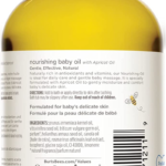 baby oil, nourishing baby moisturiser with apricot oil, paediatrician tested, 115ml