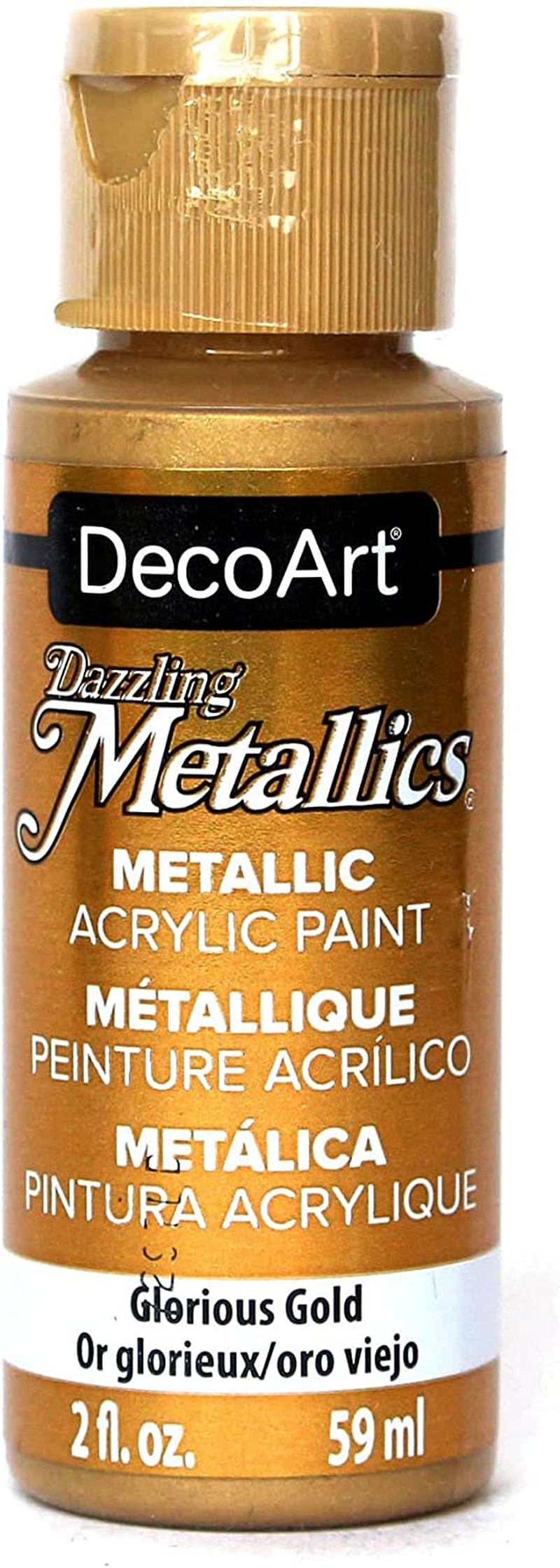americana acrylic metallic paint, glorious gold, 59 ml (pack of 1)