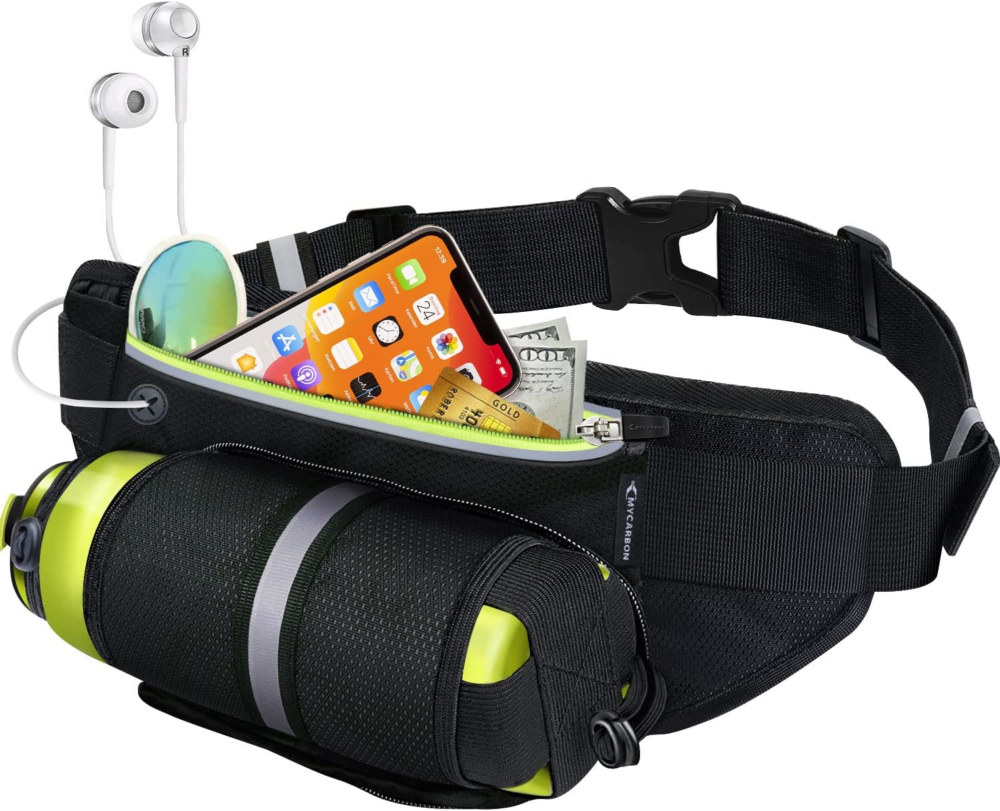 running belt with water bottle holder waterproof bum bag cycling waist bag jogging belt dog walking bag for travel holidays camping climbing hiking outdoor fit for iphone 7 plus galaxy s7 edge