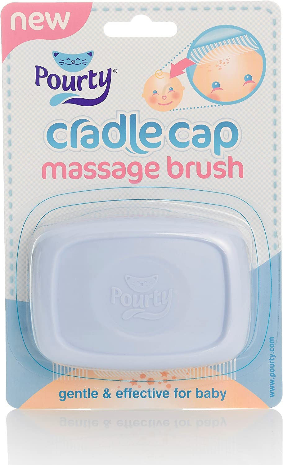 cradle cap massage brush blue