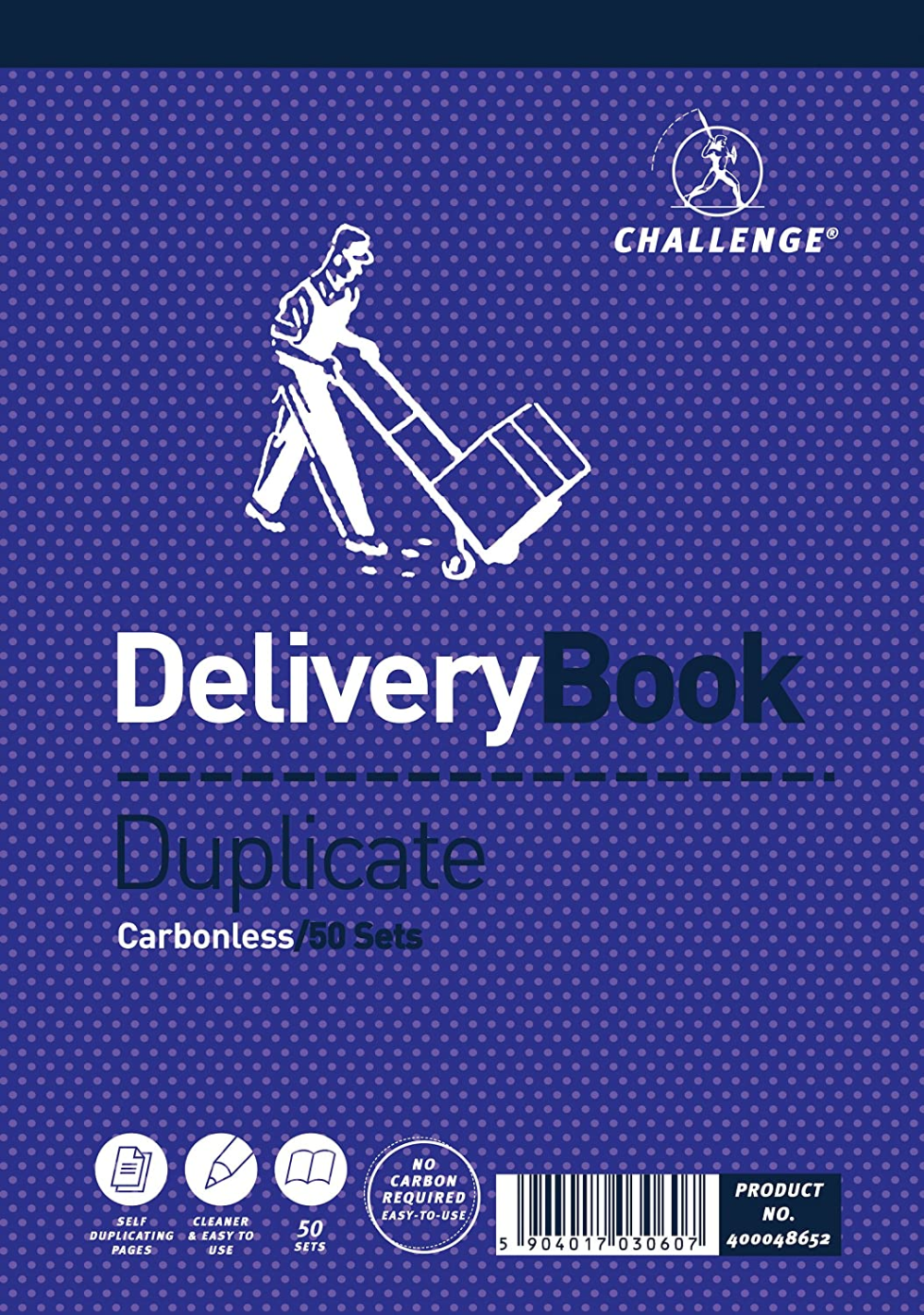 195 x 137 mm duplicate delivery book, carbonless, 50 pages, pack of 5