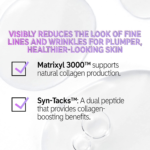 collagen peptide to plump and firm skin to help reduce fine lines and wrinkles 30ml