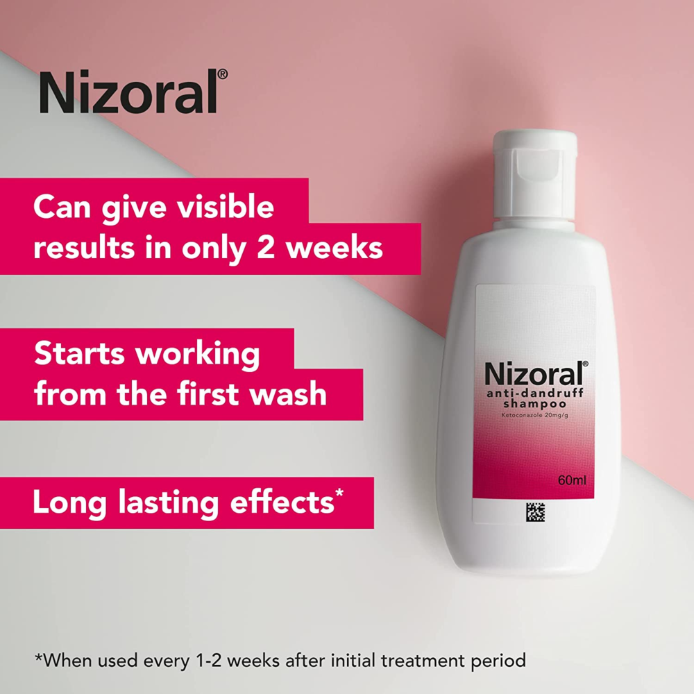 Nizoral Anti-Dandruff Shampoo, Treats and Prevents Dandruff, Suitable ...